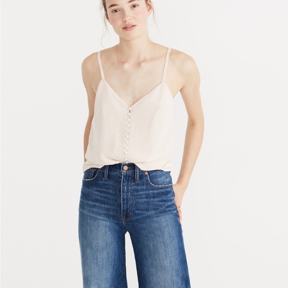 MADEWELL | Silk Button-Down Cami | Size 6 - Picture 2 of 9